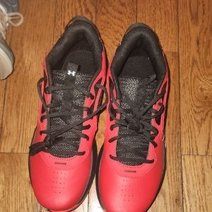 Under Armour Red and Black Athletic Shoes